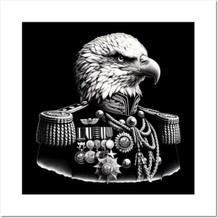 Majestic Eagle Wearing A Victorian-Era Admiral Uniform Posters and Art